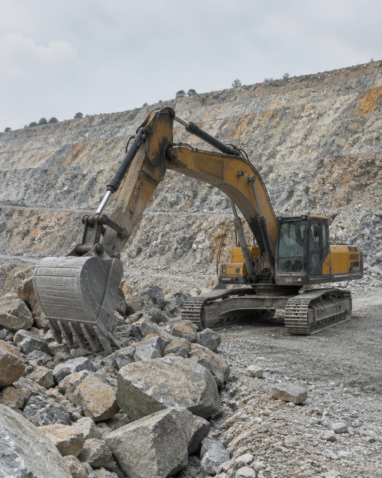 Construção, plant e pedreiras